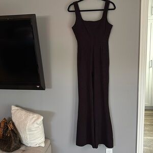 FABLETICS Kick Flare Square Neck Tank Top Active Jumpsuit Size L